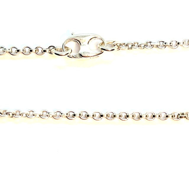 sterling silver rolo chain LARGE LINK