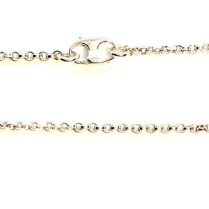 sterling silver rolo chain LARGE LINK
