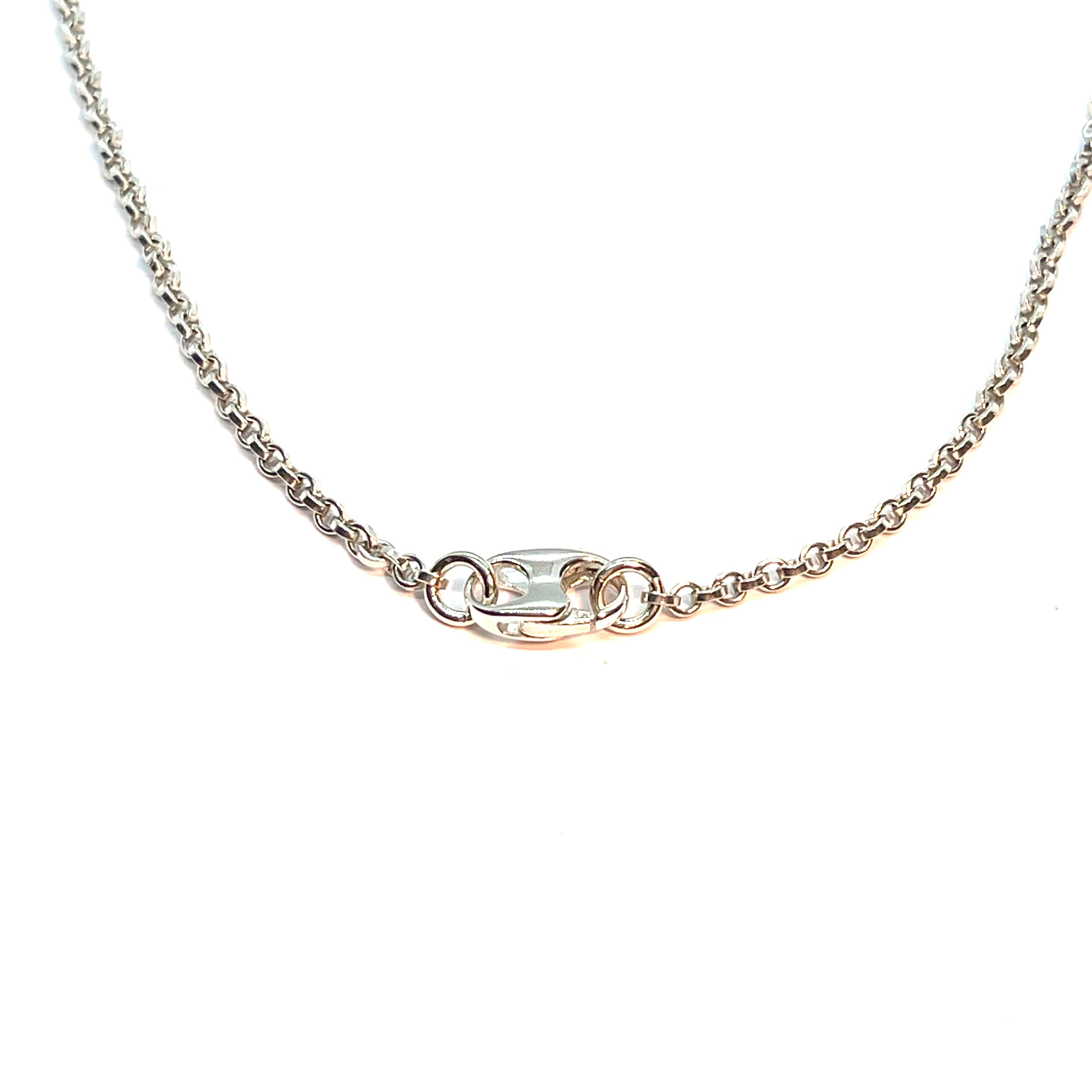 sterling silver rolo chain LARGE LINK