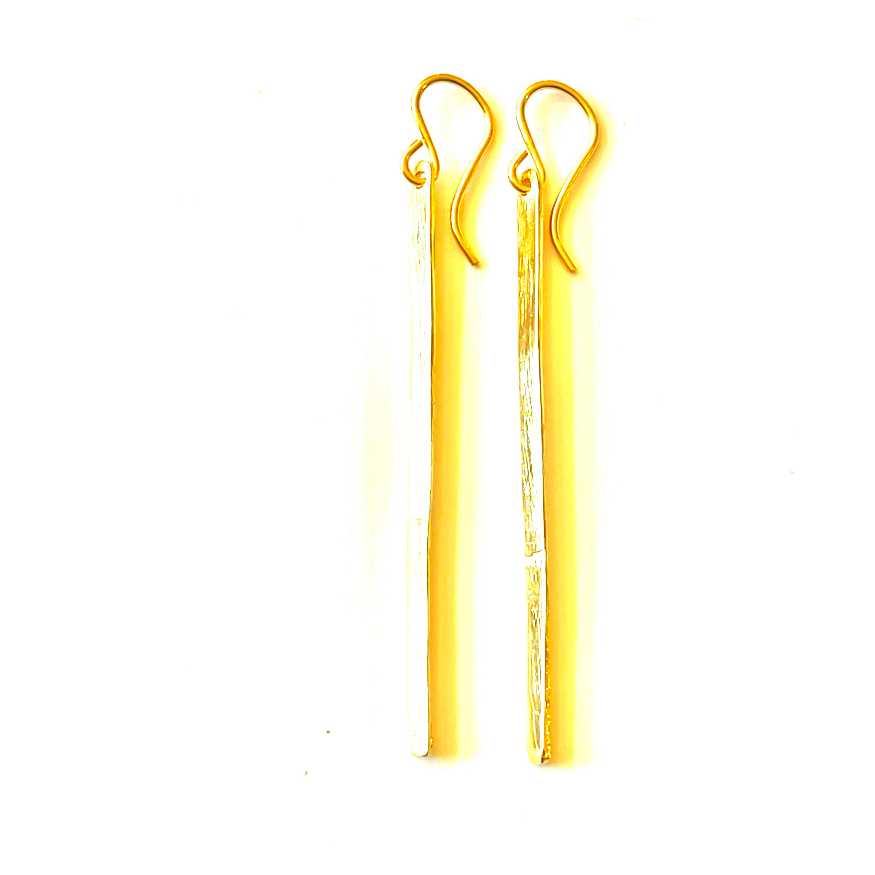 tinsel drop earrings
