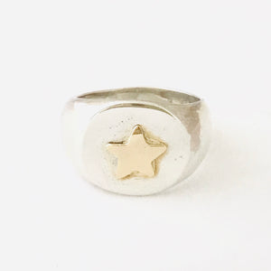 sterling silver and14k gold mix