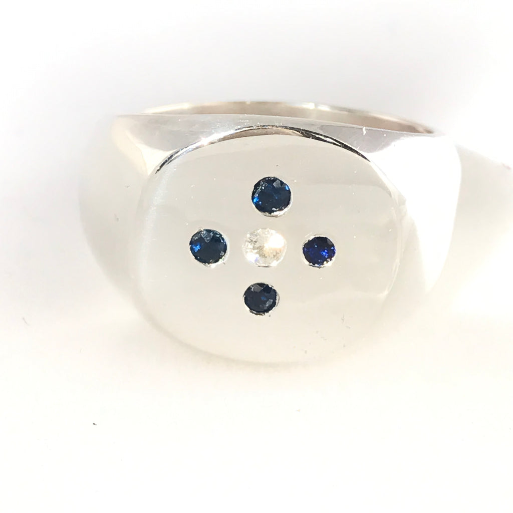 blue star ring