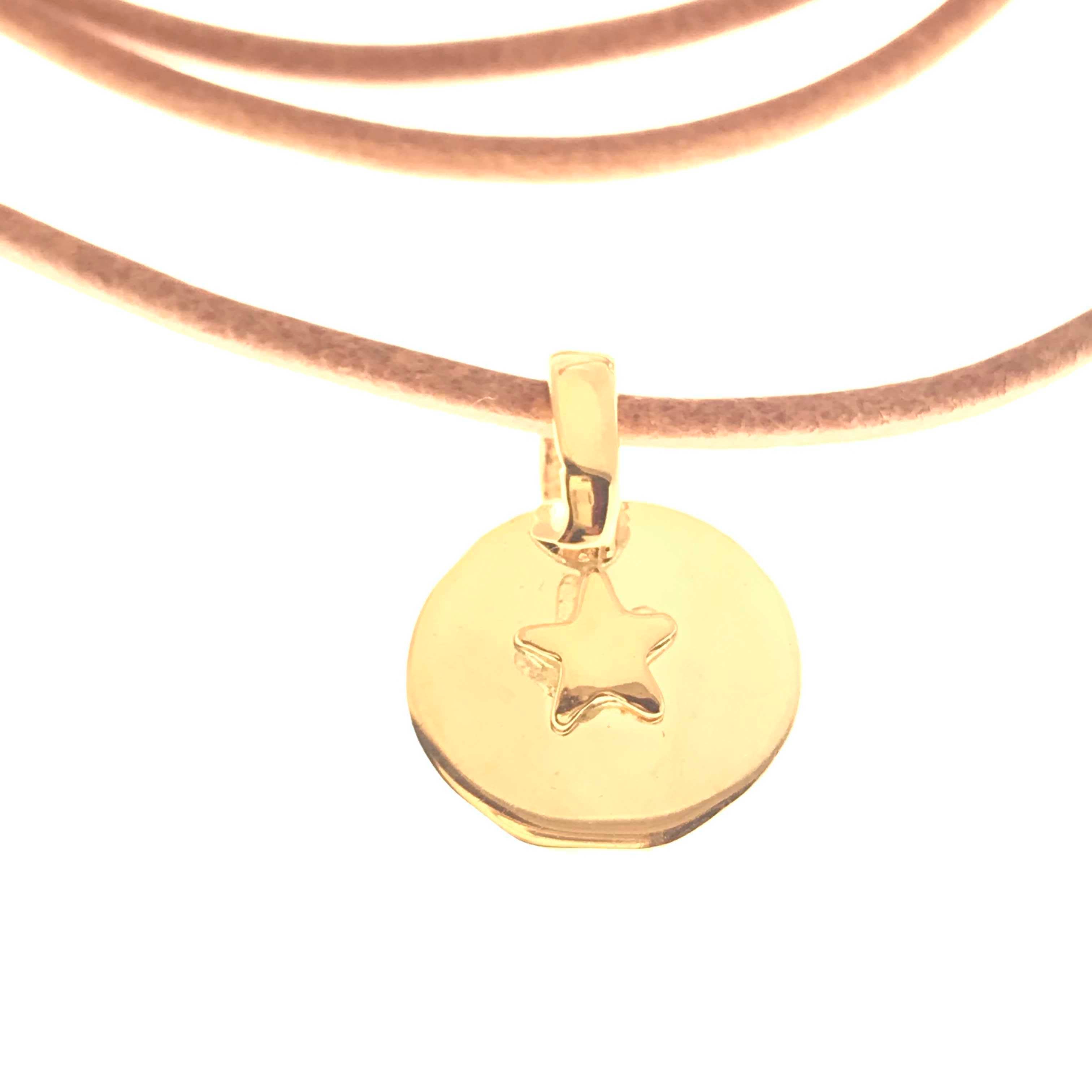 small gold star disc
