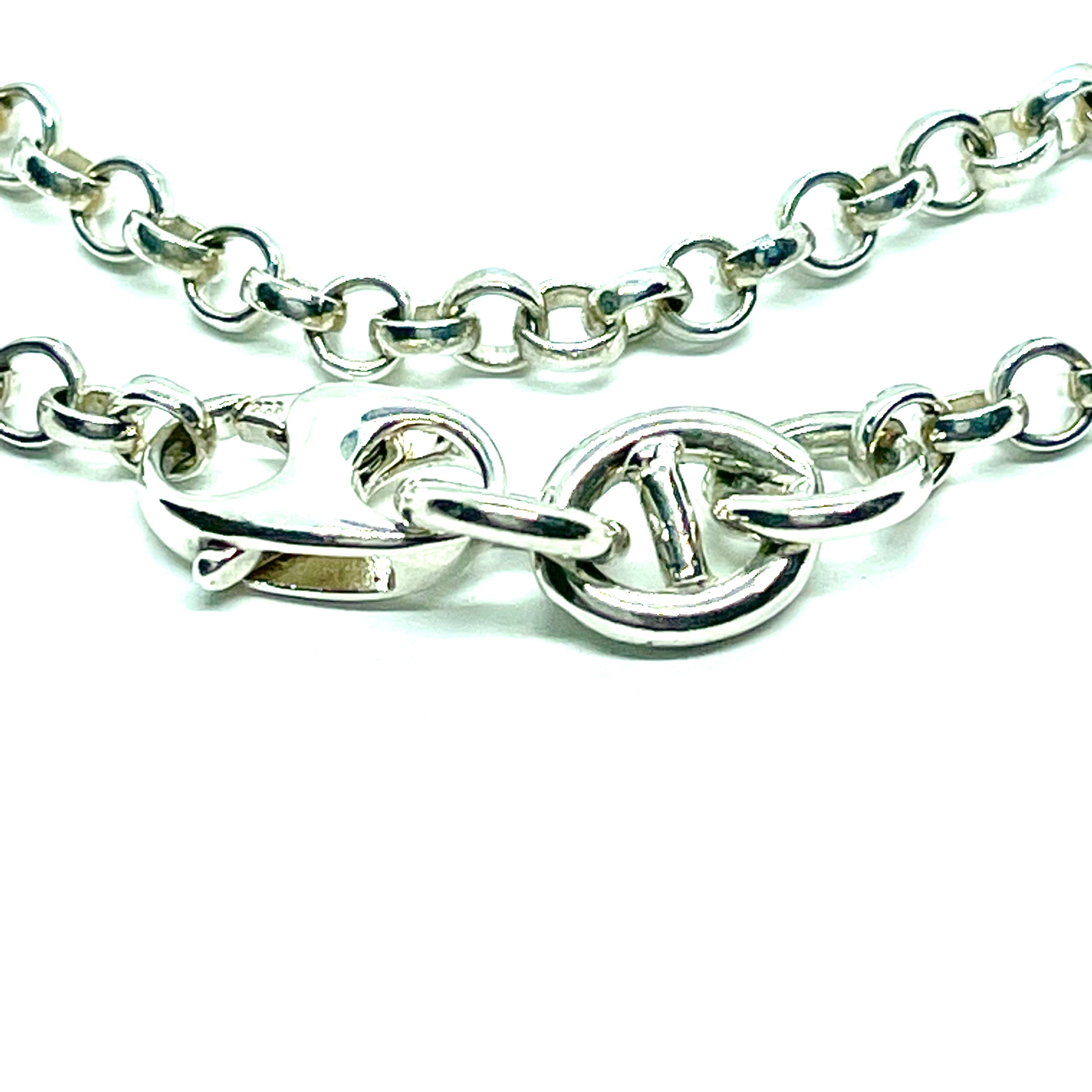 sterling rolo chain large