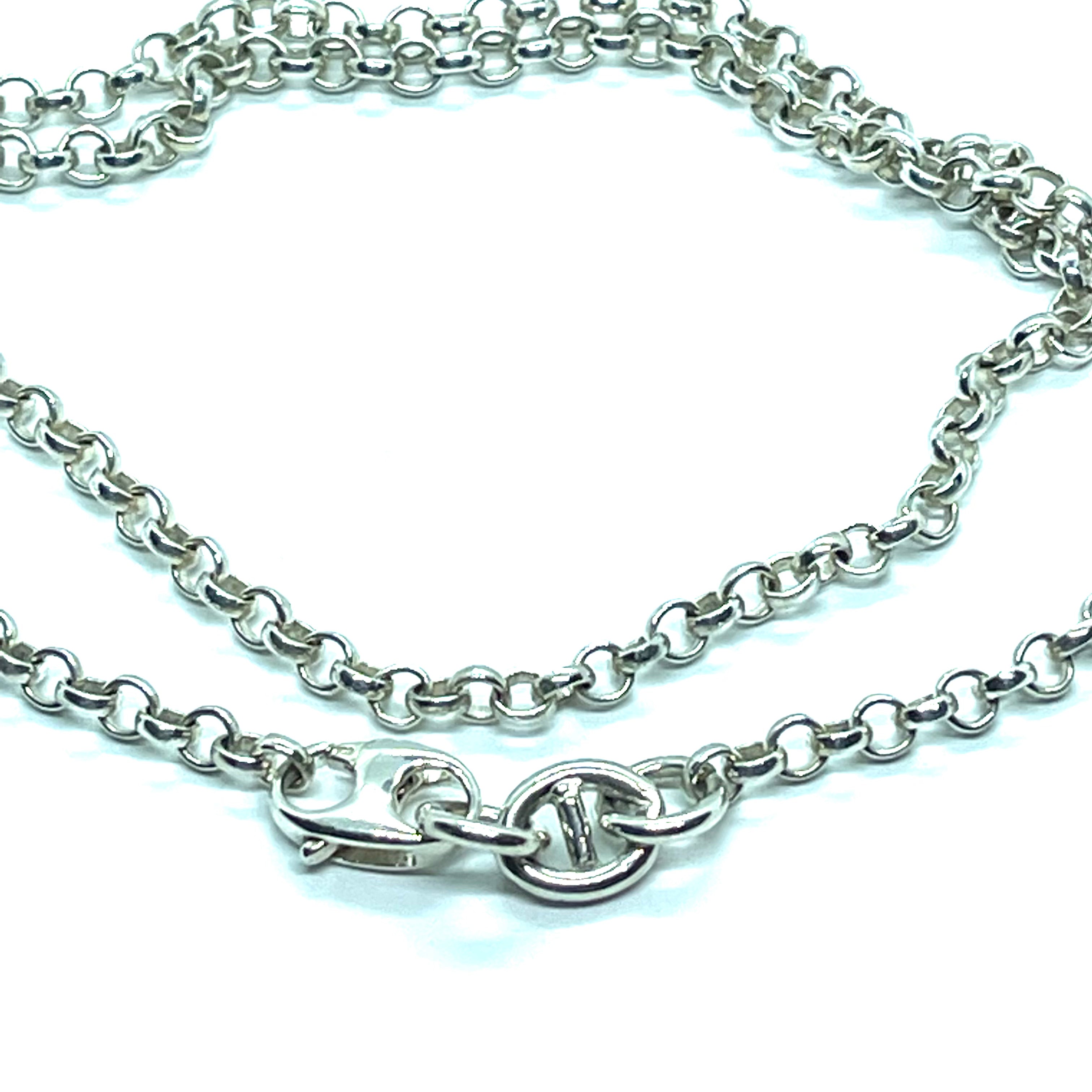 sterling rolo chain large