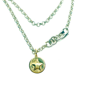 sterling rolo chain large