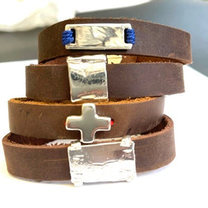 sterling and rawhide bands