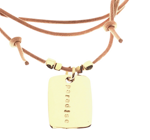 large gold dog tag