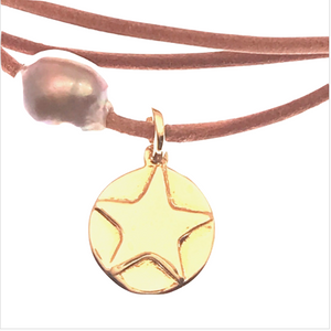 gold star disc and pearl